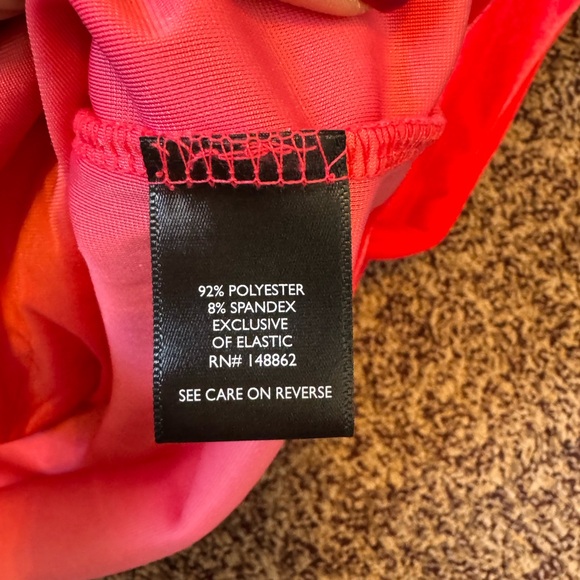 Torrid Hot Pink Velvet Ruched Short Sleeved Top, Size 0 (L/12) V Neck - Picture 10 of 10